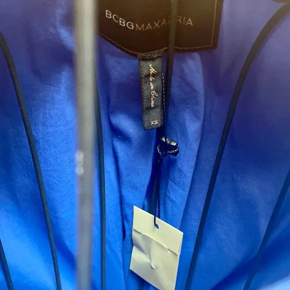 🧜‍♀️ NWOT BCBG Max Azria Blue Cap Slv Button Blazer XS