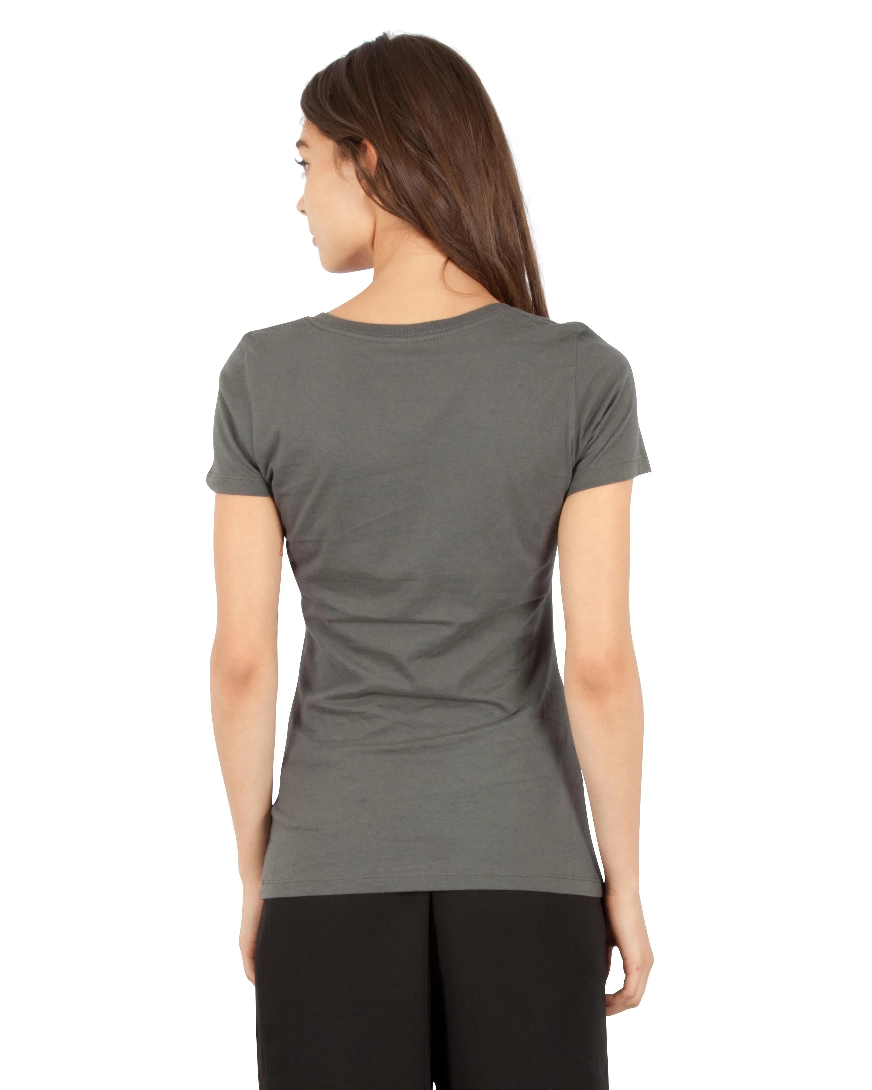 1020 Combed Cotton Deep V-Neck