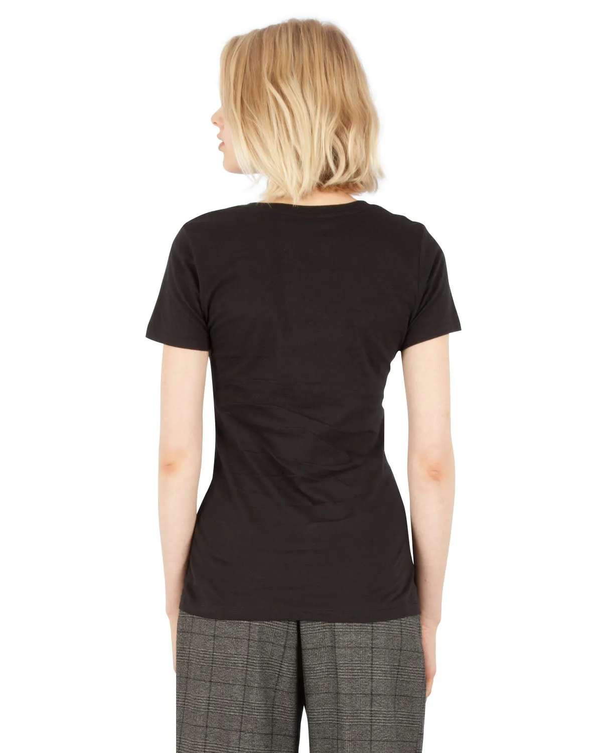 1020 Combed Cotton Deep V-Neck