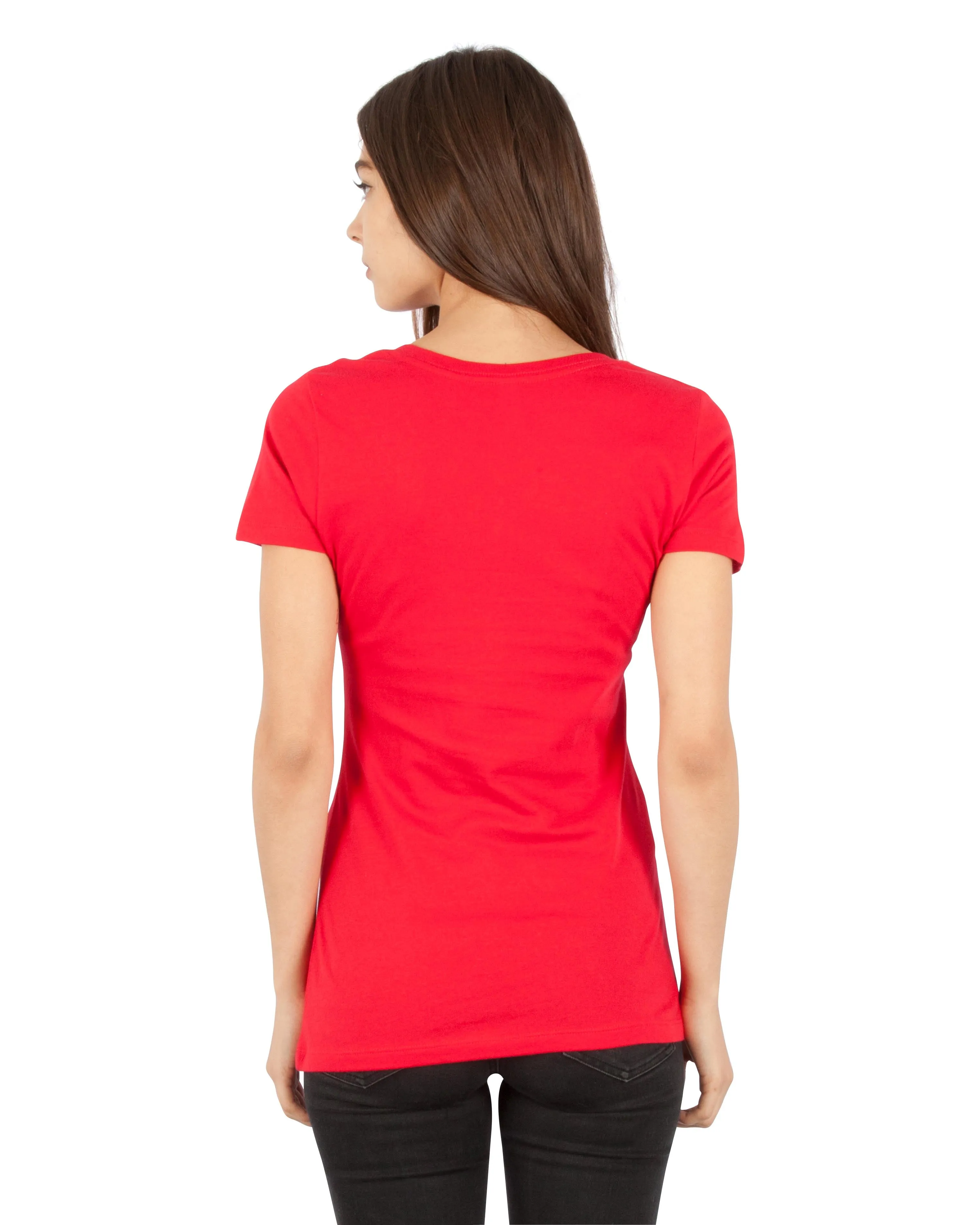 1020 Combed Cotton Deep V-Neck