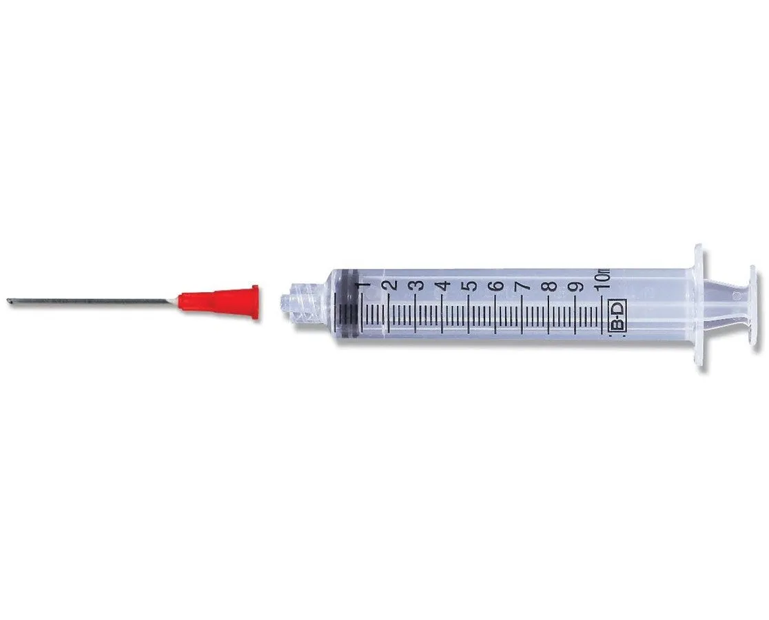 10mL | 18G x 1 1/2" - BD Syringe with Blunt Fill Needle & Luer-Lok™ Tip | 100 per Box