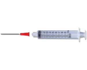 10mL | 18G x 1 1/2" - BD Syringe with Blunt Fill Needle & Luer-Lok™ Tip | 100 per Box