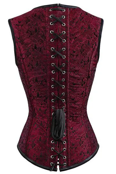 12 Steel Bone Double Buckle Straps Lace Up Corset