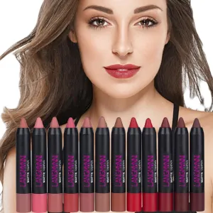 12/Pcs Waterproof Matte Lipstick