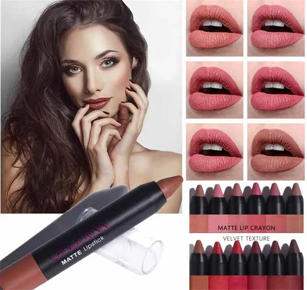 12/Pcs Waterproof Matte Lipstick