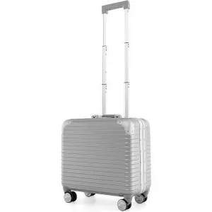 16 Inch Under-seat Carry On Luggage with Spinner Wheels and Laptop Compartment-S