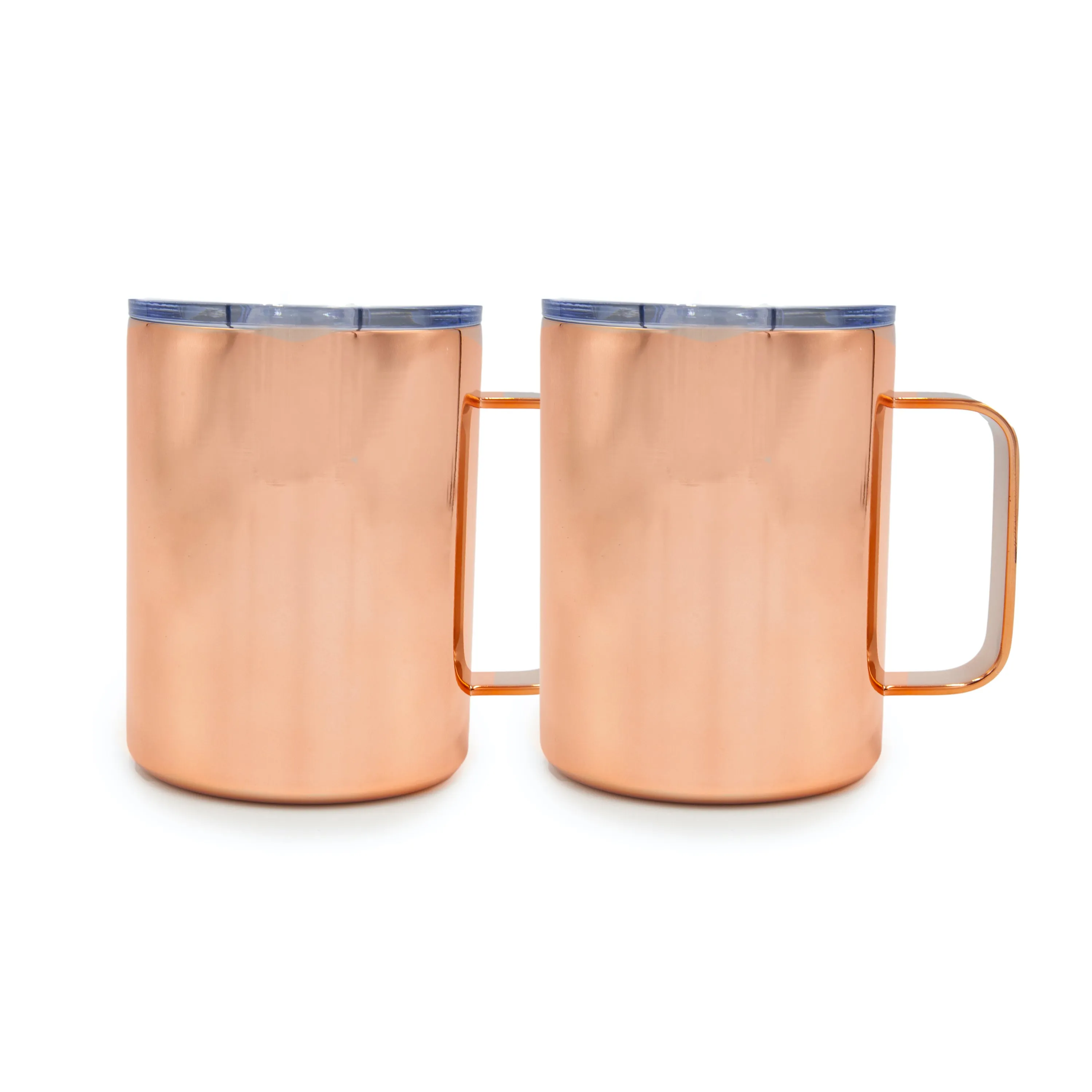 16 Oz Copper Coffee Mugs, Set of 2