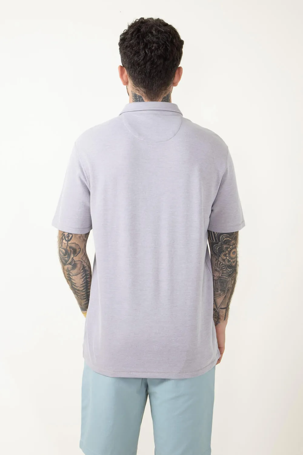 1897 Original Interlock Polo Shirt for Men in Grey | ZS4C3798-GREY