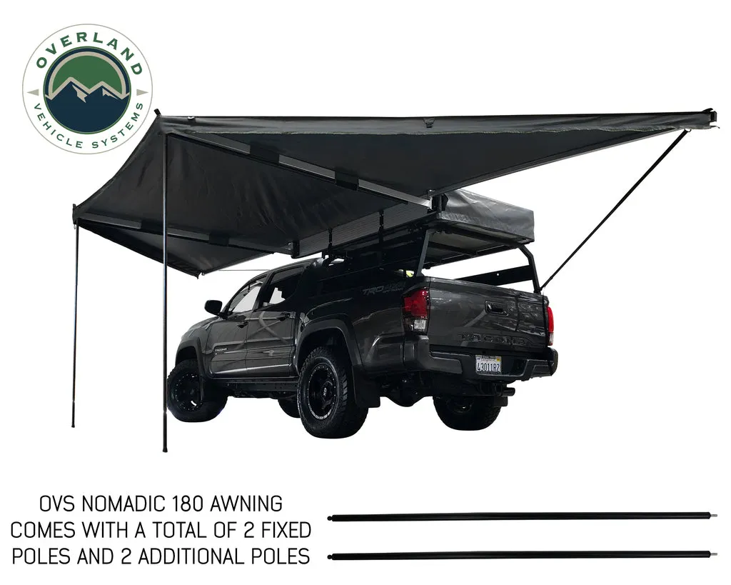 19609907 OVS Nomadic Awning 180 - Dark Gray Cover With Black Cover Universal