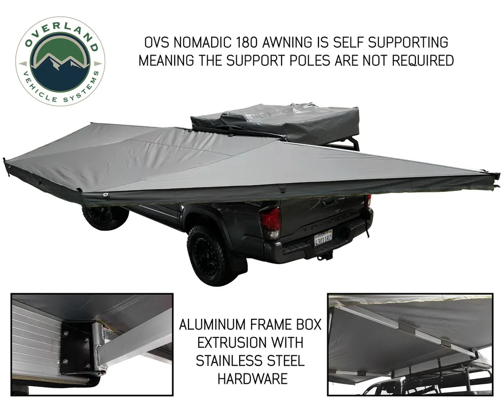 19609907 OVS Nomadic Awning 180 - Dark Gray Cover With Black Cover Universal