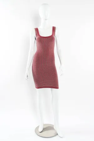 1991 Ribbed Waffle Bodycon Dress I