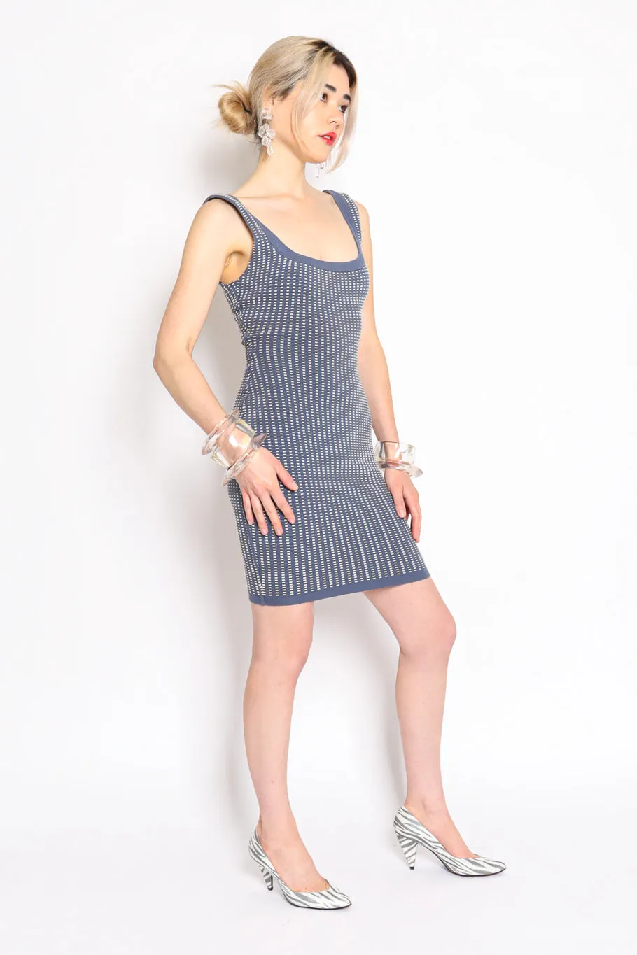 1991 Ribbed Waffle Bodycon Dress II