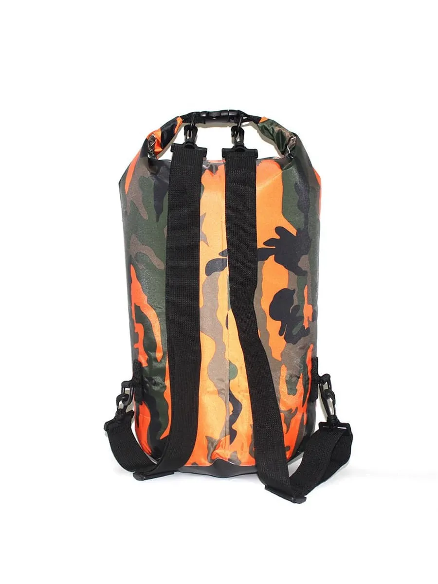 1pc Camouflage Waterproof Dry Bag Foldable Lightweight Drifting Bag For Outdoor Swimming, Beach, Kayaking, Camping And Fishing