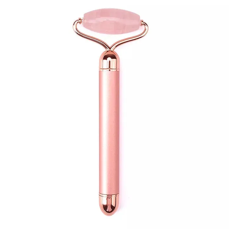 2 in 1 Vibrating Rose Quartz Jade Roller