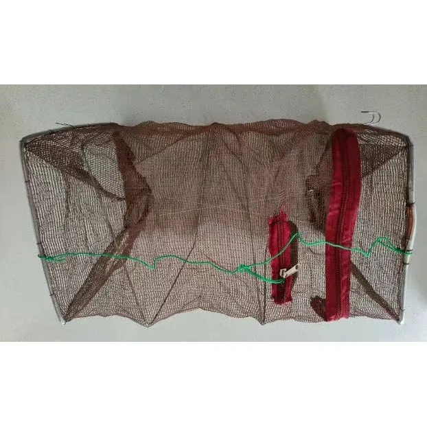 2 X High-quality Foldable Fishing Shrimp Fish Crab Yabbie Bait Net Trap