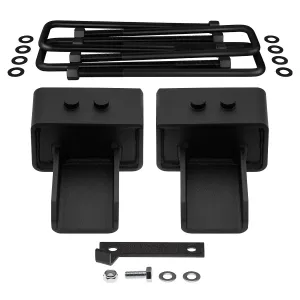 2004-2021 Ford F150 4WD Rear Suspension Lift Kit | Includes US Patent Pending Rear Lift Blocks with Built-In Bump Stop Landing Plates