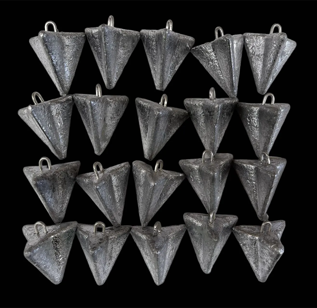 20pcs 3oz Star Sinkers Surf Fishing