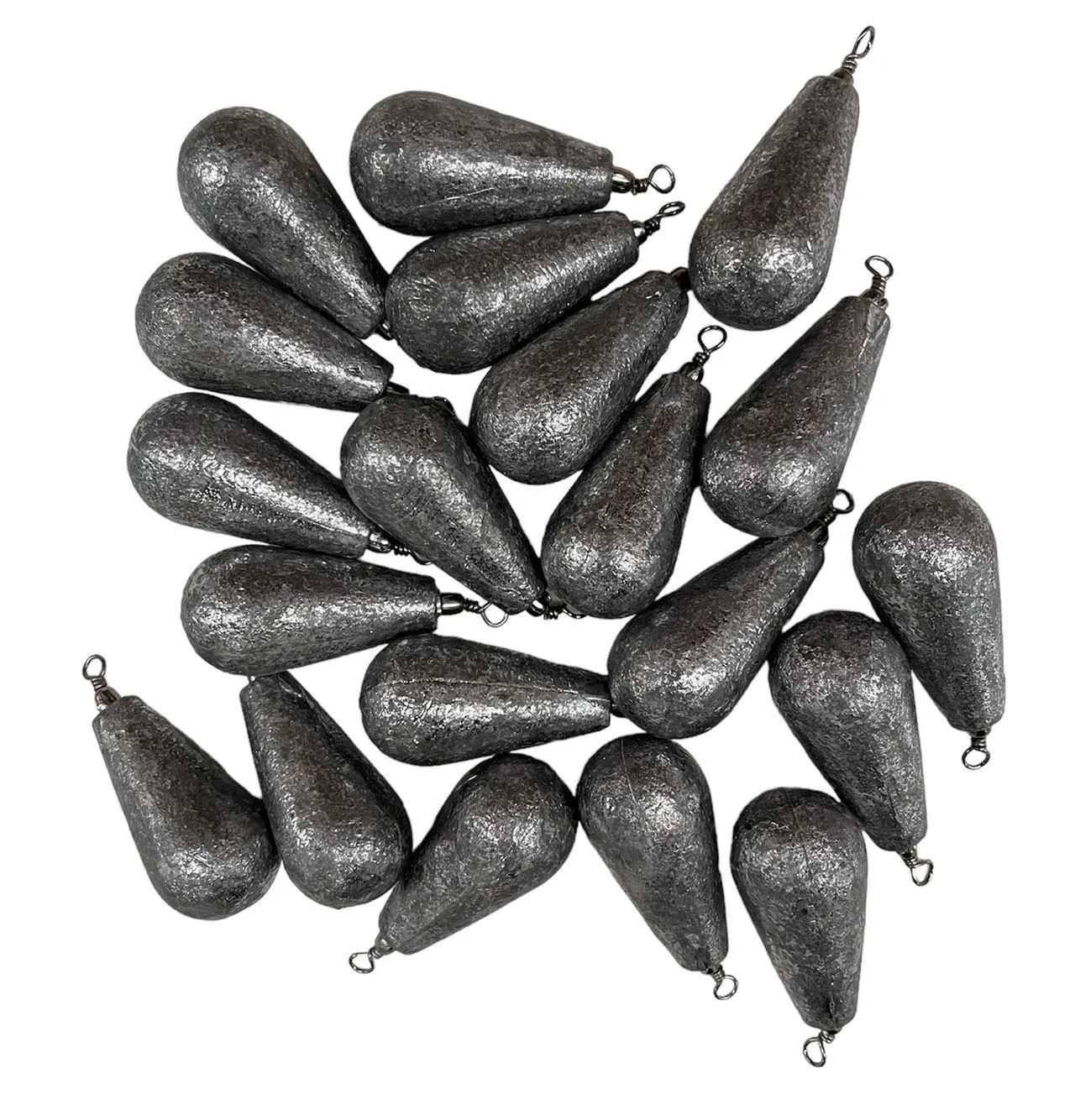 20pcs 4oz/ 5oz/ 6oz  Pear Bomb Sinkers Value Pack Fishing Tackle