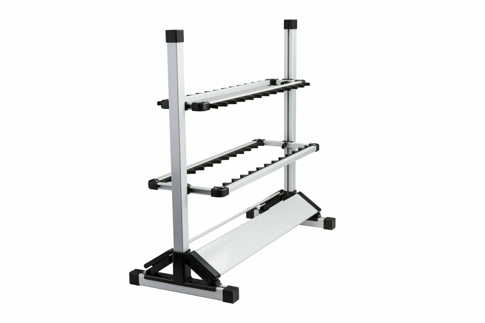 24 Slots Fishing Rod Rack Holder Aluminum Alloy Fishing Rod Pole Stand Storage