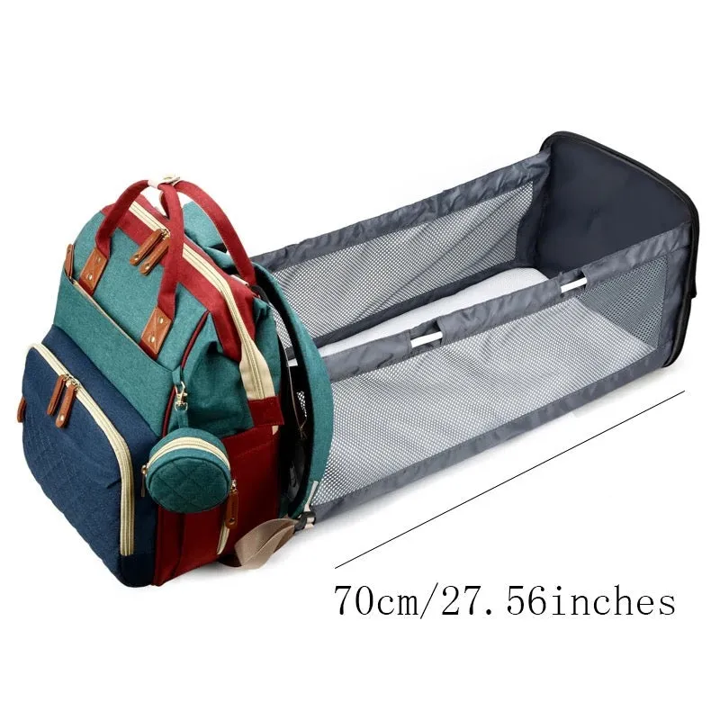 2in1 Baby Backpack with Integrated Changing Bed
