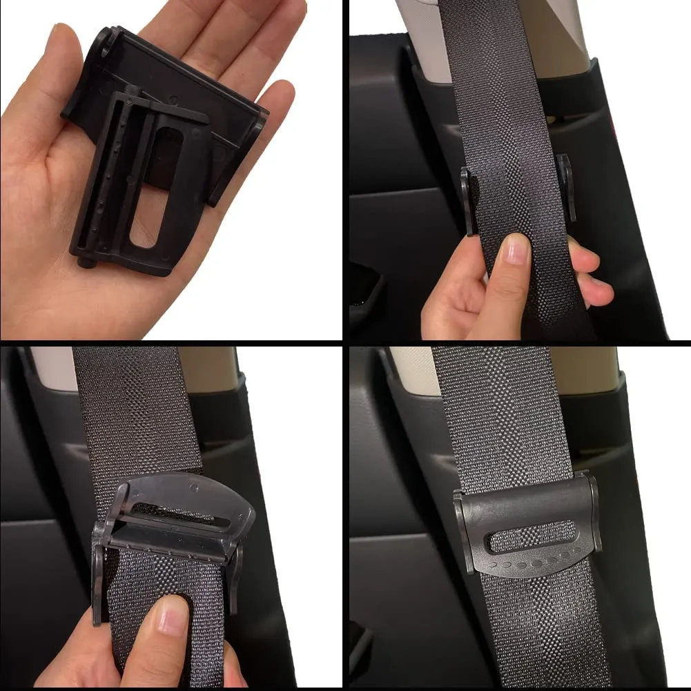 2Pack Car Seat Belt Clip, Seatbelt Adjuster for Adults, Comfort Universal Auto Shoulder Neck Strap Positioner Car Accessories