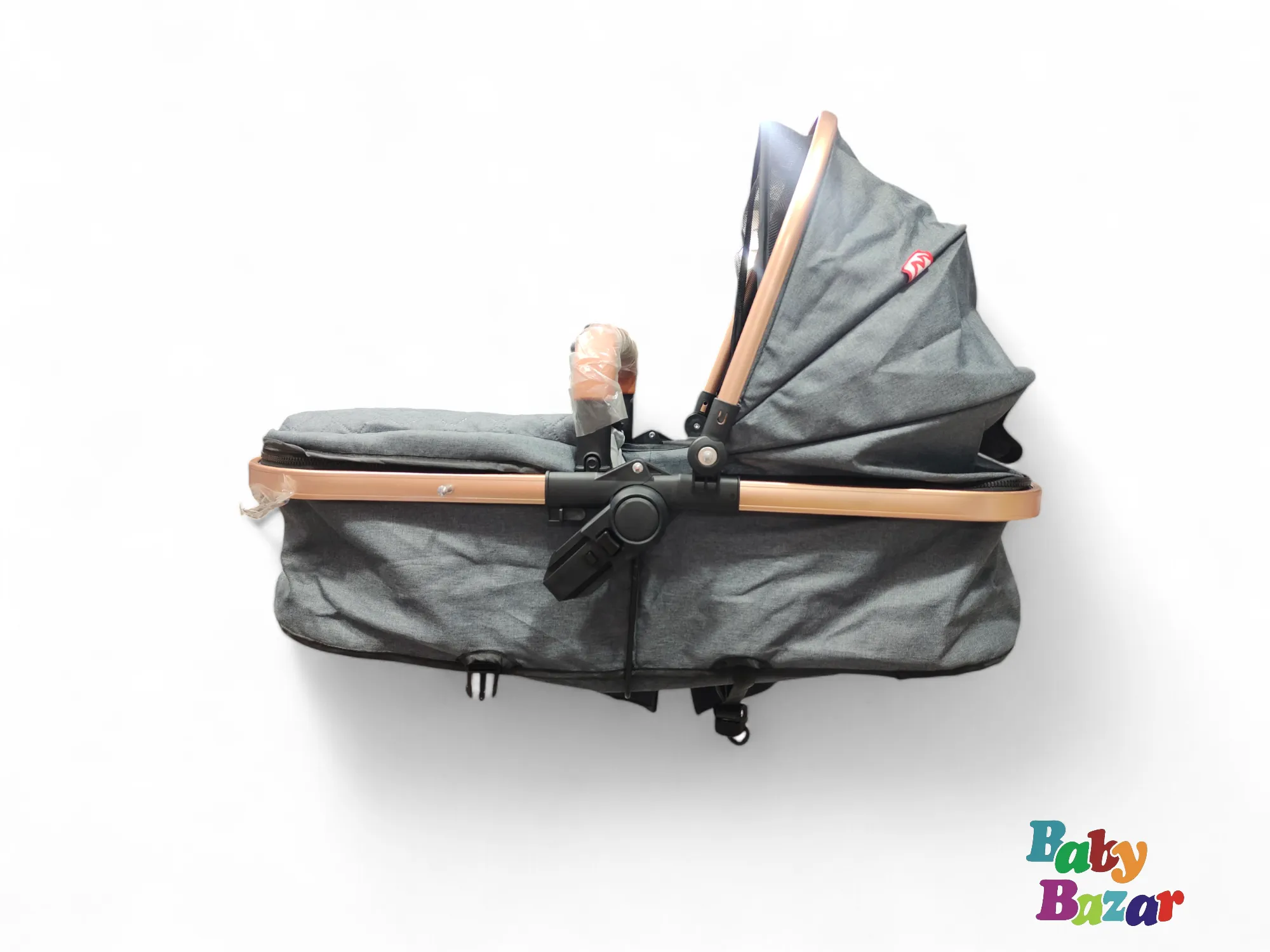 3-in-1 Multi-Functional Baby Stroller with Reversible Handle, Adjustable Recline, and Large Storage Basket
