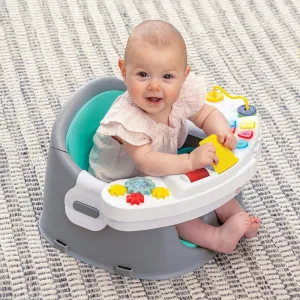 3-in-1 Music & Lights Activity Seat | Booster Seat Dining Chair | Portable High Chair| Booster Cushion |Removable Tray