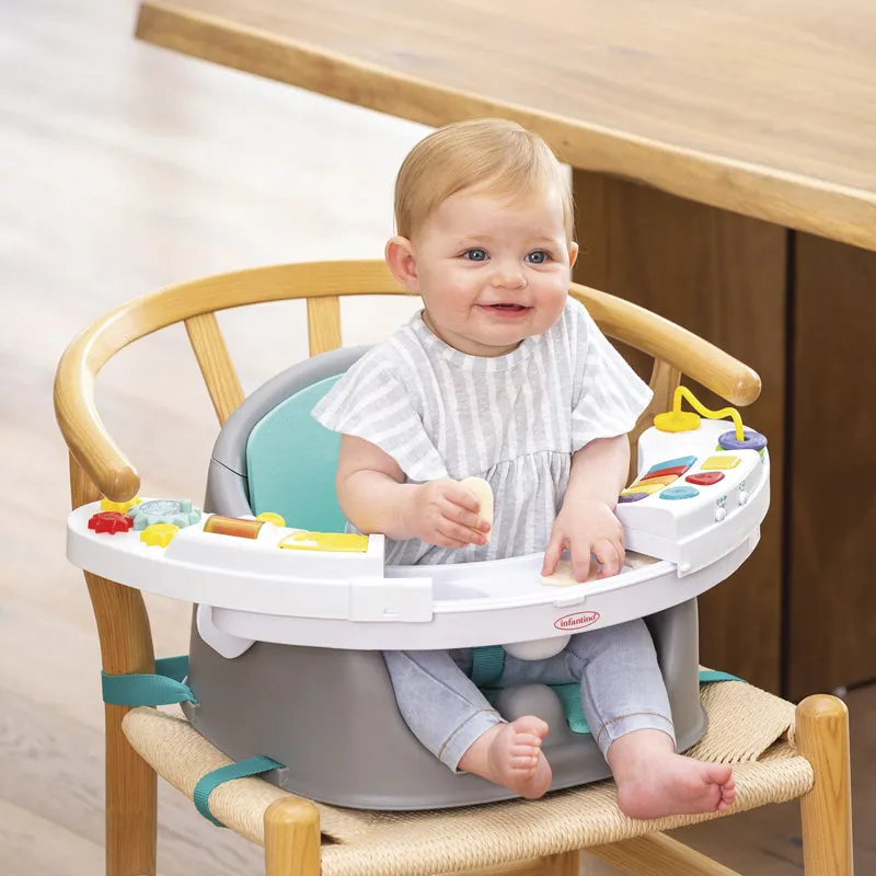 3-in-1 Music & Lights Activity Seat | Booster Seat Dining Chair | Portable High Chair| Booster Cushion |Removable Tray