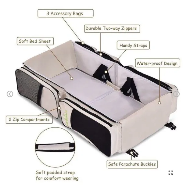 3 in 1 Portable Baby Changing Station Bag