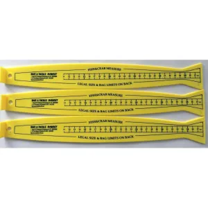 3 x 37cm Rulers Fishing Tackle