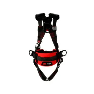3M™ Protecta® Construction Style Positioning Harness, Standard, D-Rings, Leg Buckles, Medium/Large, Pass-Through Chest Connection, 1161309