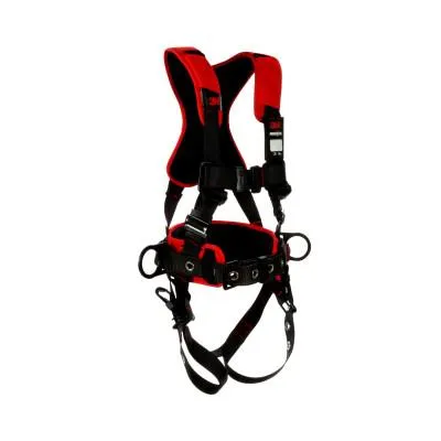 3M™ Protecta® Construction Style Positioning Harness, Standard, D-Rings, Leg Buckles, X-Large, Pass-Through Chest Connection, 1161310