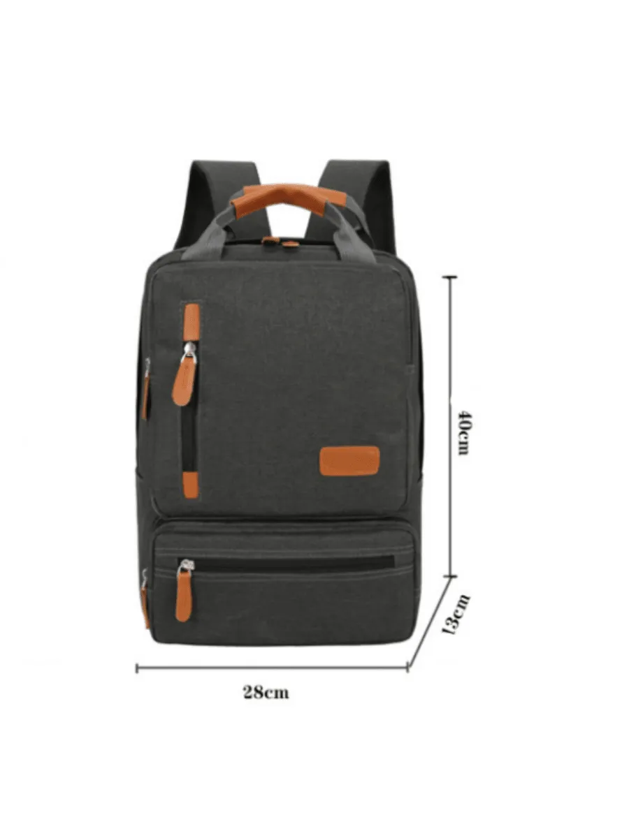 3pcs Backpack Set, USB Large-Capacity Business Computer Backpack Crossbody Bag Wristlet Bag