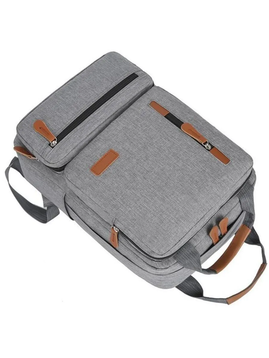 3pcs Backpack Set, USB Large-Capacity Business Computer Backpack Crossbody Bag Wristlet Bag