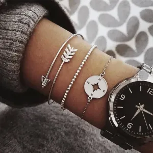 4 Piece Travel Bracelet Set
