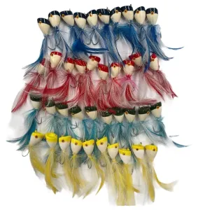 40 x Small New Generation Quality Surf Poppers Fishing Tackle Four Colours