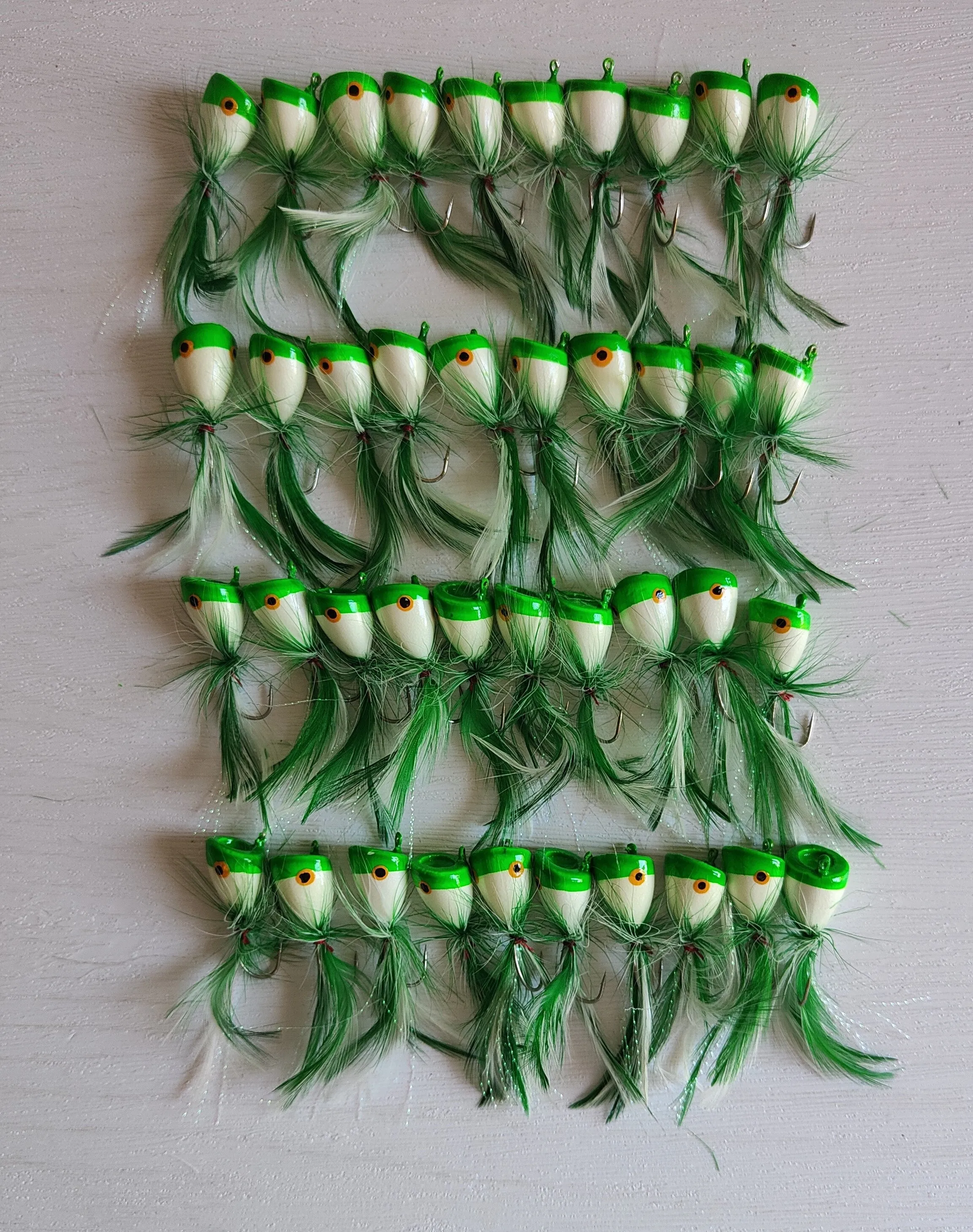 40/100pcs x Small New Generation Quality Surf Poppers GREEN