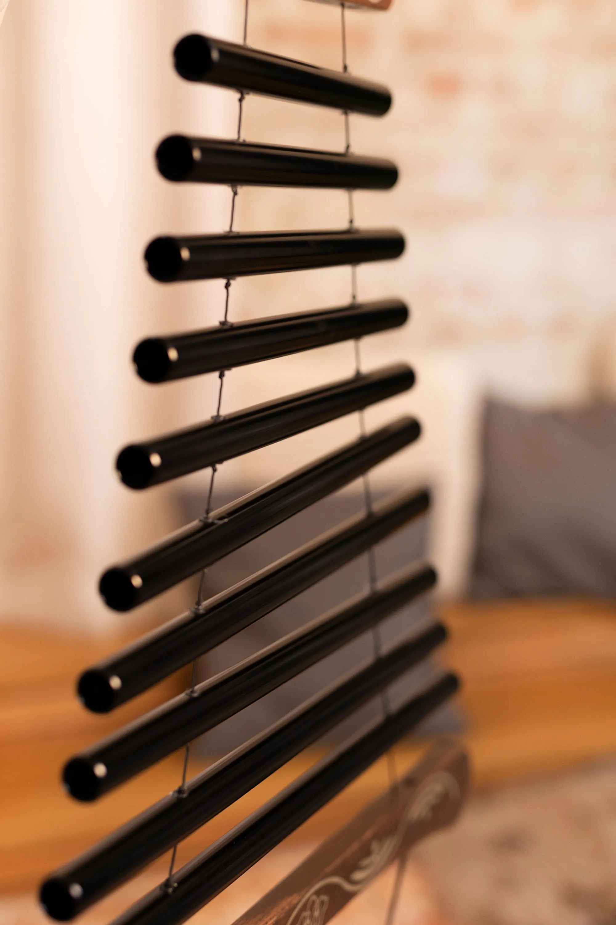432 Hz Meditation Flow Chime 38" / 95 cm 10 Notes C Minor - Black