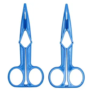 4.75 Inch Rimba Blue Action Scissor Nipple Clamps