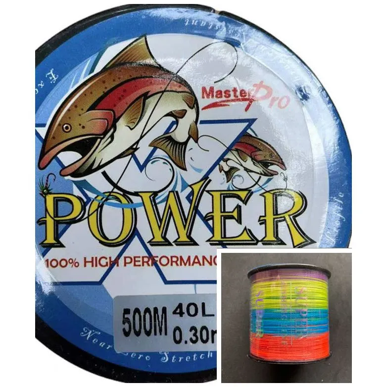 500M PE Braid Line 50LB/60LB/80LB100LB Multi Colour 10M Interval Fishing Tackle