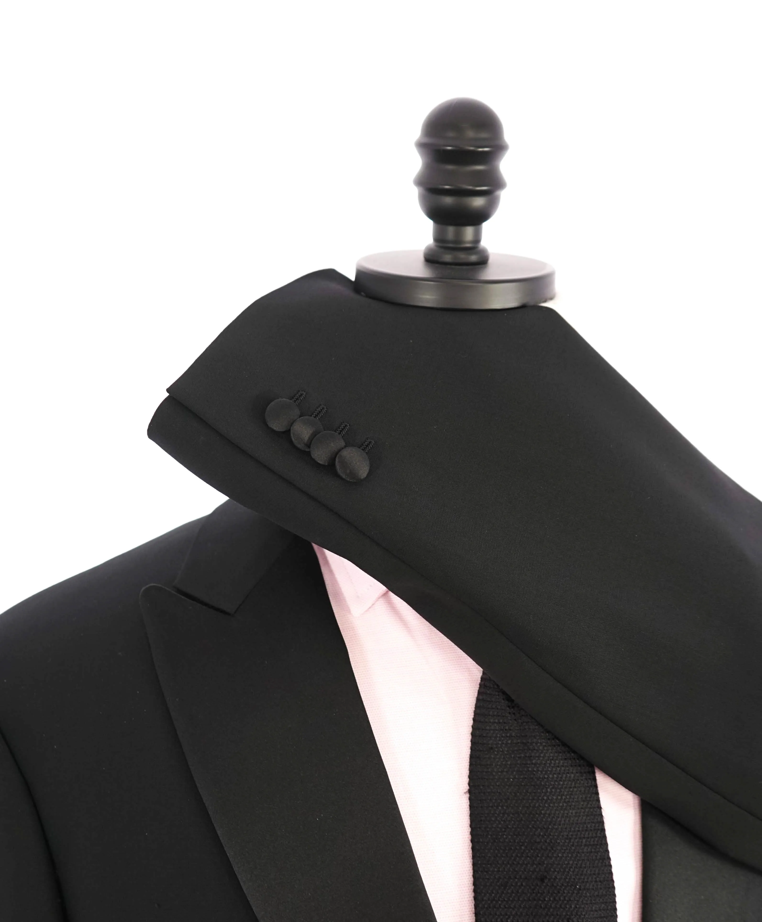 $5,494 GIORGIO ARMANI - "SOHO" Black SILK LINED Peak Lapel Tuxedo - 44R