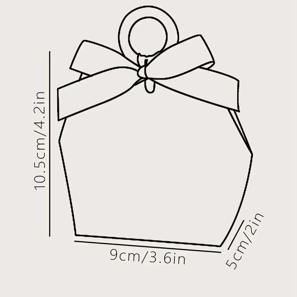 5CPS Gift Bag Wedding Favors Candy Box Candy Gift Small Box Basket Jewelry Packaging Bags