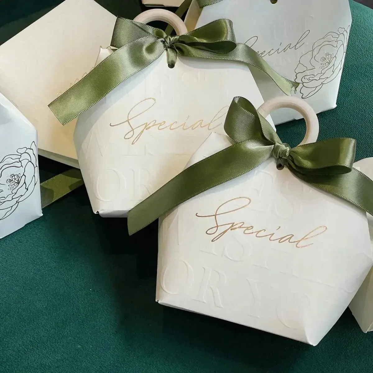 5CPS Gift Bag Wedding Favors Candy Box Candy Gift Small Box Basket Jewelry Packaging Bags