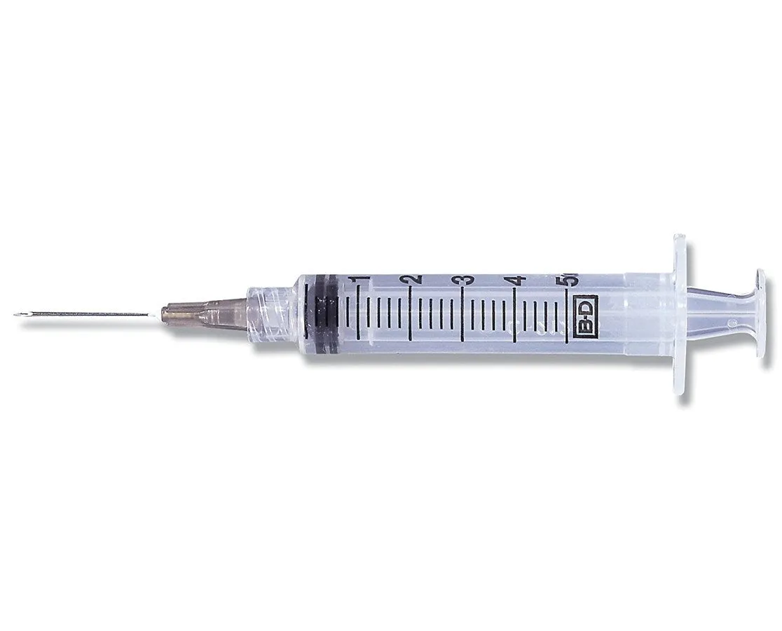 5mL | 18G x 1 1/2" - BD Syringe with Blunt Fill Needle & Luer-Lok™ Tip | 100 per Box