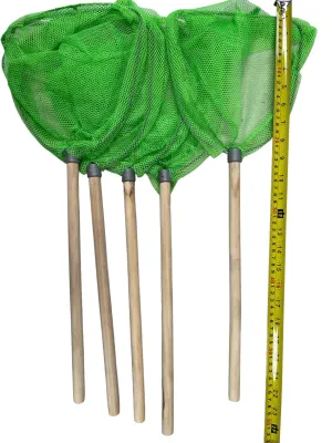 5x Masterpro Small Fishing Net Green