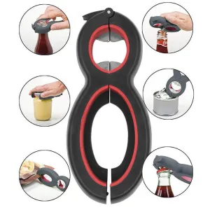 6-in-1 Multi Opener Jar Bottle Can Opener