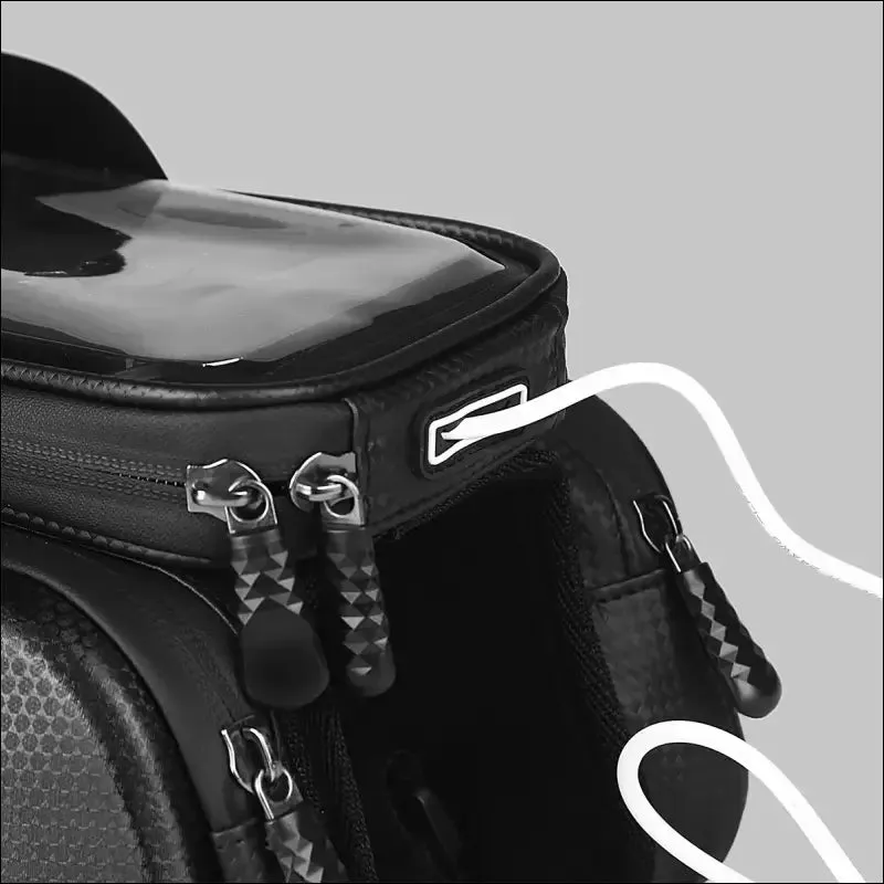 7 inch waterproof hard shell bike front frame bag with touch screen - top tube storage organizer