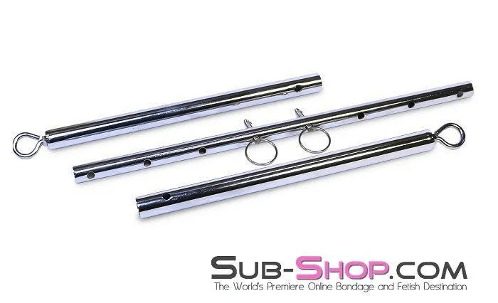 7710HS      Adjustable Bondage Spreader Bar, Chrome