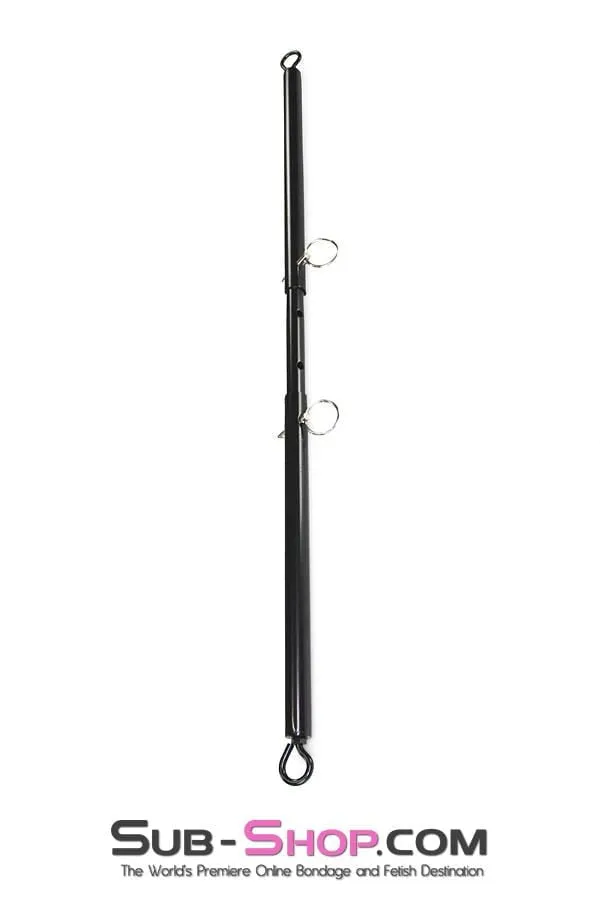 7711HS     Adjustable Bondage Spreader Bar, Black