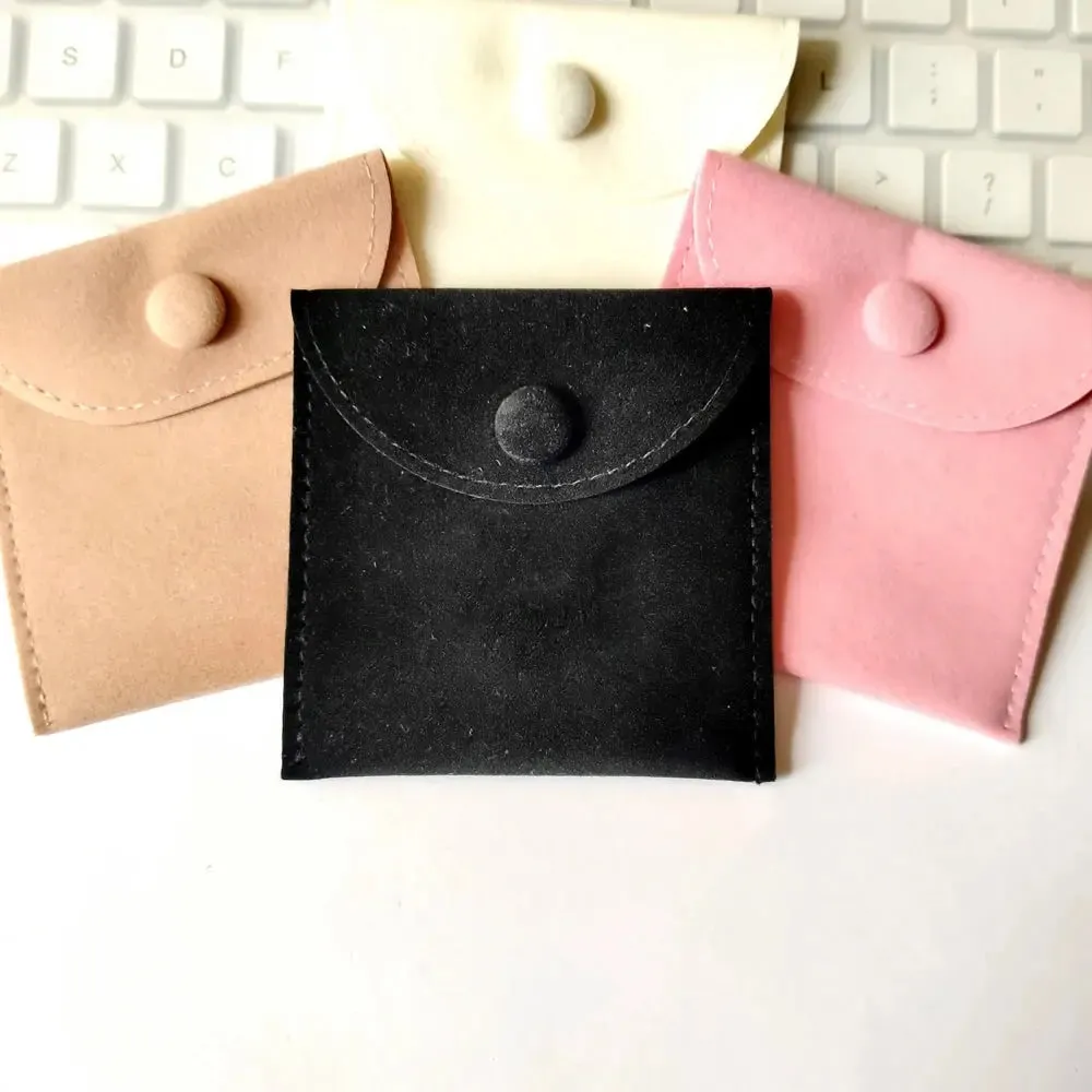 8 X 8CM Jewellery Pouch Packaging Bag Soft Velvet Gift Bracelet Necklace Earrings Rings Storage Custom Logo